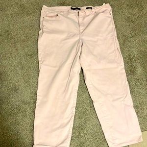 Brand new Gloria Vanderbilt pink jeans. Size 22 in women’s.